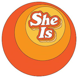 SHE IS logo