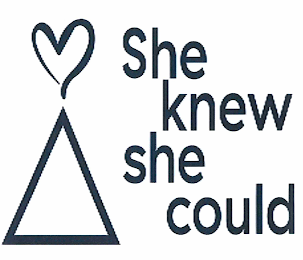 SHE KNEW SHE COULD logo