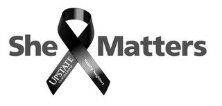 SHE MATTERS UPSTATE CANCER CENTER HEALTHY NEIGHBORS logo
