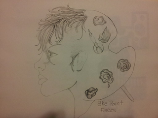 SHE PAINT FACES logo