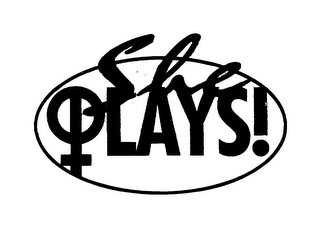 SHE PLAYS! logo