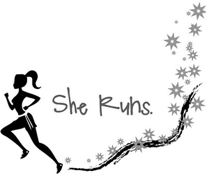 SHE RUNS. logo