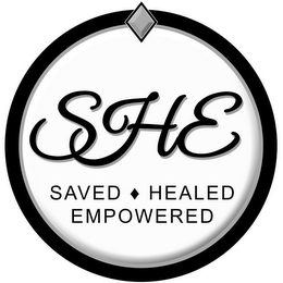 SHE SAVED HEALED EMPOWERED logo
