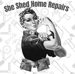 SHE SHED HOME REPAIRS logo
