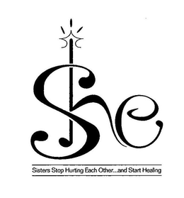SHE SISTERS STOP HURTING EACH OTHER...AND START HEALING logo