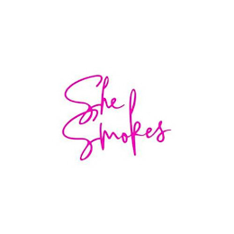 SHE SMOKES logo