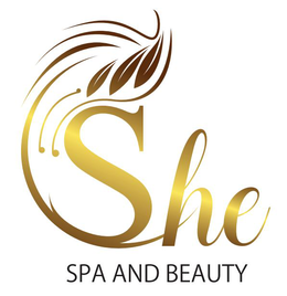 SHE SPA AND BEAUTY logo