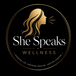 SHE SPEAKS WELLNESS logo