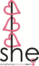 SHE STRENGTHENINGEACHOTHERSHEART logo