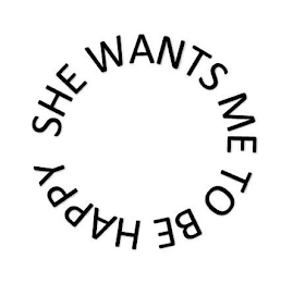SHE WANTS ME TO BE HAPPY logo