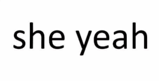 SHE YEAH logo