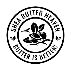 SHEA BUTTER HEAVEN BUTTER IS BETTER! logo