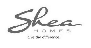 SHEA HOMES LIVE THE DIFFERENCE logo