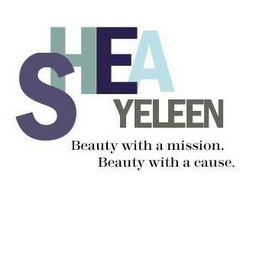 SHEA YELEEN BEAUTY WITH A MISSION. BEAUTY WITH A CAUSE. logo