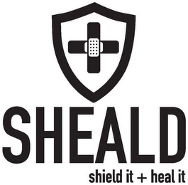 SHEALD SHIELD IT + HEAL IT logo