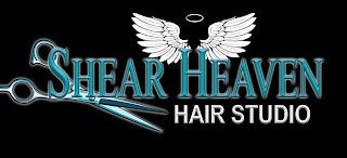SHEAR HEAVEN HAIR STUDIO logo