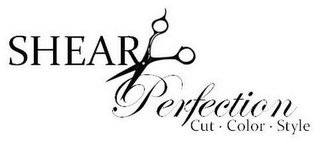 SHEAR PERFECTION CUT · COLOR · STYLE logo