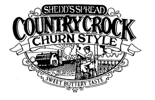 SHEDD'S SPREAD COUNTRY CROCK CHURN STYLE SWEET BUTTERY TASTE logo