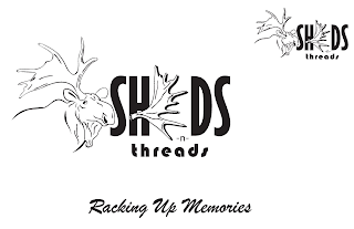 SHEDS -N- THREADS SHEDS -N- THREADS RACKING UP MEMORIES logo