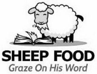 SHEEP FOOD GRAZE ON HIS WORD logo