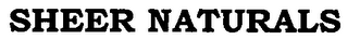 SHEER NATURALS logo