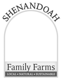 SHENANDOAH FAMILY FARMS LOCAL NATURAL SUSTAINABLE logo