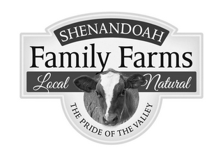 SHENANDOAH FAMILY FARMS LOCAL NATURAL THE PRIDE OF THE VALLEY logo