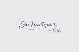 SHENEEDLEPOINTS AND CRAFTS logo
