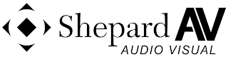 SHEPARD AV AUDIO VISUAL logo