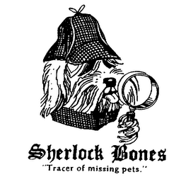 SHERLOCK BONES"TRACER OF MISSING PETS." logo