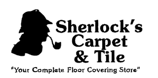SHERLOCK'S CARPET & TILE "YOUR COMPLETE FLOOR COVERING STORE" logo