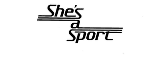 SHE'S A SPORT logo