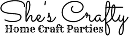 SHE'S CRAFTY HOME CRAFT PARTIES logo