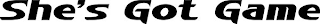 SHE'S GOT GAME logo