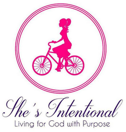 SHE'S INTENTIONAL LIVING FOR GOD WITH PURPOSE logo