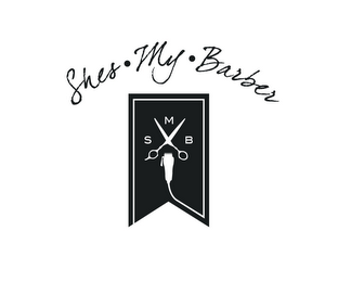SHE'S MY BARBER SMB logo