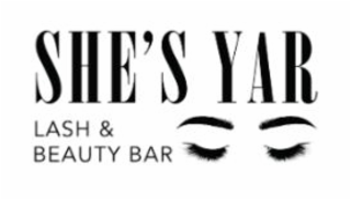 SHE'S YAR LASH & BEAUTY BAR logo