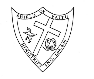 SHIELD OF FAITH MINISTRIES INC. EPH. 6:16 EST. 1976 logo