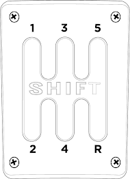 SHIFT 1 3 5 2 4 R logo
