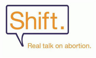 SHIFT. REAL TALK ON ABORTION. logo