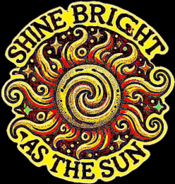 SHINE BRIGHT AS THE SUN logo