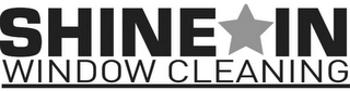 SHINE IN, WINDOW CLEANING logo