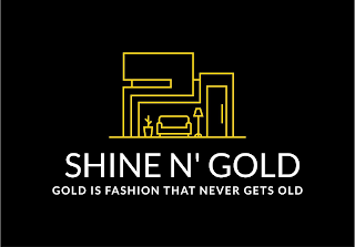SHINE N' GOLD GOLD IS FASHION THAT NEVER GETS OLD logo