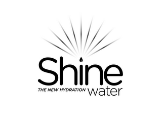 SHINE THE NEW HYDRATION WATER logo