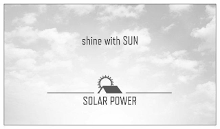 SHINE WITH SUN SOLAR POWER logo