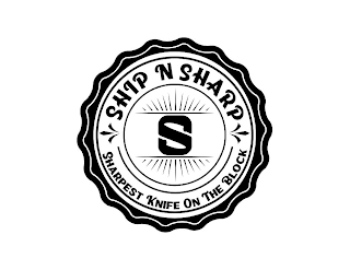SHIP N SHARP S SHARPEST KNIFE ON THE BLOCK logo