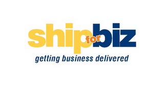 SHIPFORBIZ GETTING BUSINESS DELIVERED logo