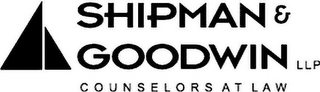 SHIPMAN & GOODWIN LLP COUNSELORS AT LAW logo
