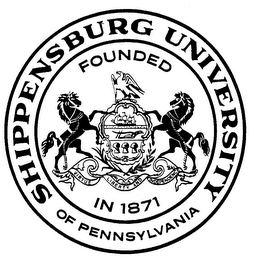 SHIPPENSBURG UNIVERSITY OF PENNSYLVANIA FOUNDED IN 1871 logo