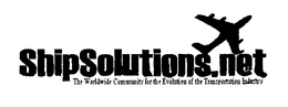 SHIPSOLUTIONS.NET THE WORLDWIDE COMMUNITY FOR THE EVOLUTION OF THE TRANSPORTATION INDUSTRY logo